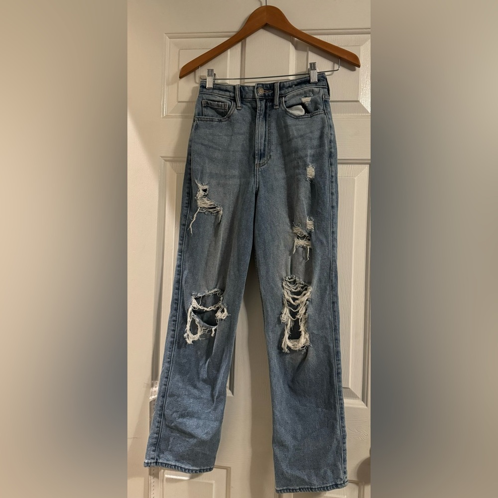 Hollister curvy ultra high rise vintage straight jeans size 0S